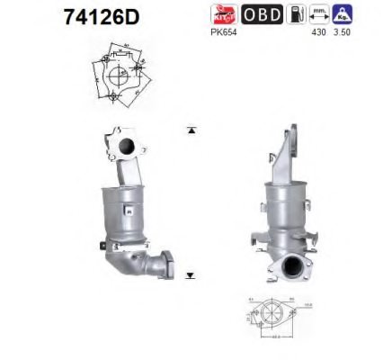 AS 74126D Catalytic Converter